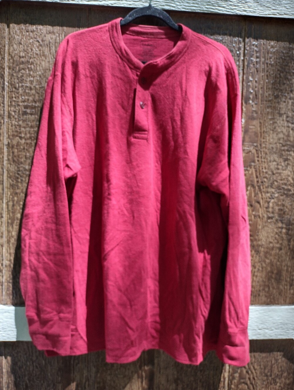 LL Bean Mens Two-Layer River Drivers Shirt Traditional Fit Wool Blend Red XXL